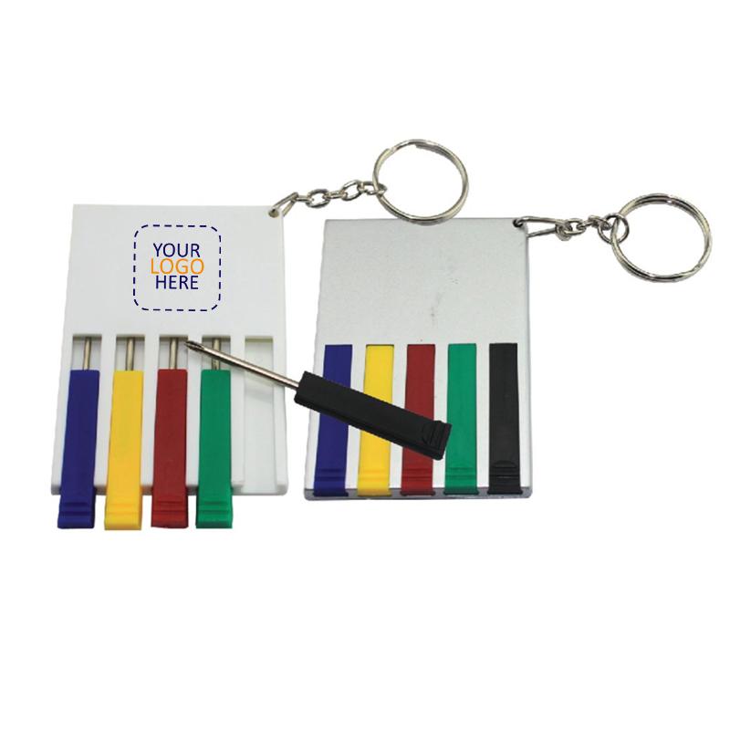 Keychain with Mini Screwdriver Set